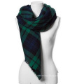 For winter fall autumn Fashion Lightweight square Unisex patterns plaid custom indonesia pashmina blanket scarf